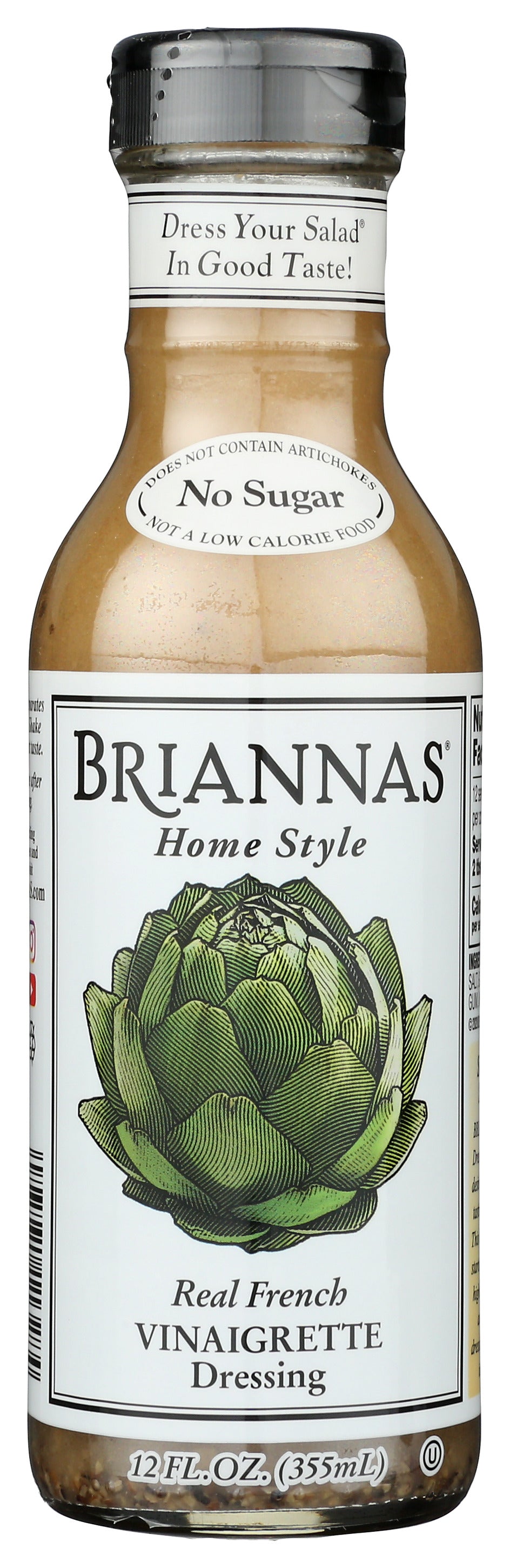 Brianna's Homestyle Real French Vinaigrette Dressing, 12oz (Pack of 6)