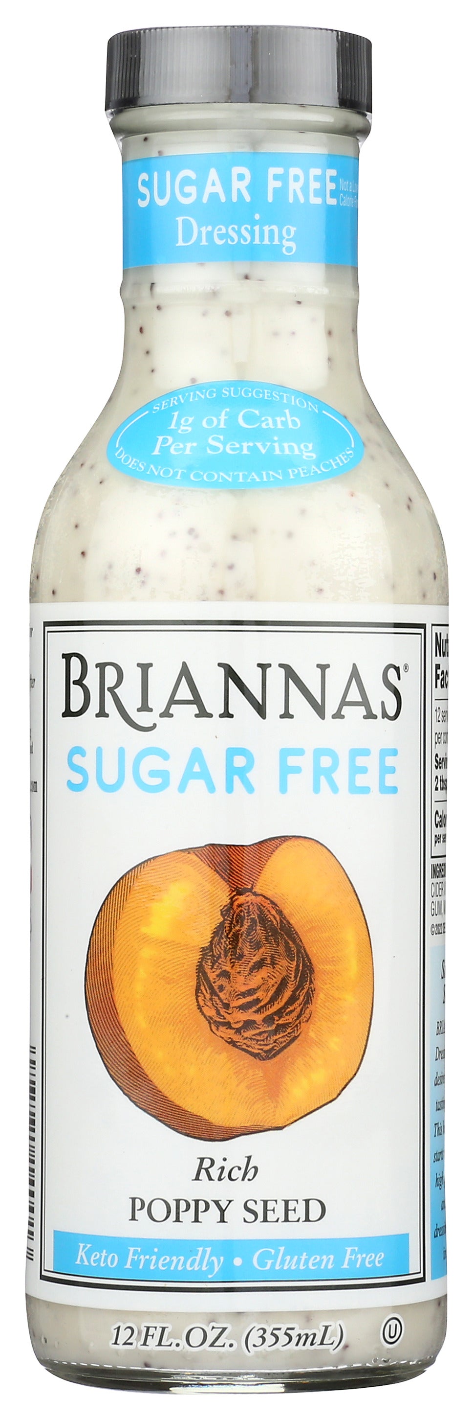Brianna's Rich Poppy Seed Dressing,12oz (Pack Of 6)