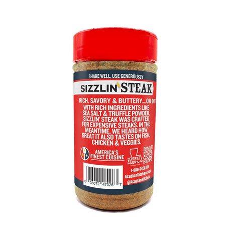 Ragin' Cajun 8oz "Sizzlin' Steak" Cajun Seasoning & Rub, 6 Pack