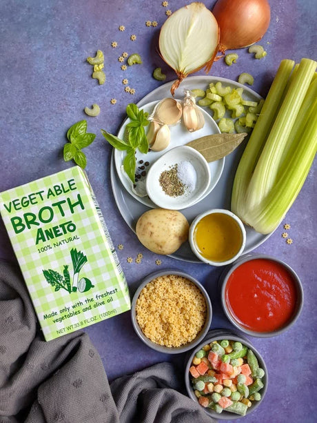 Aneto, Vegetable Broth, 1 LT, 6 Pack