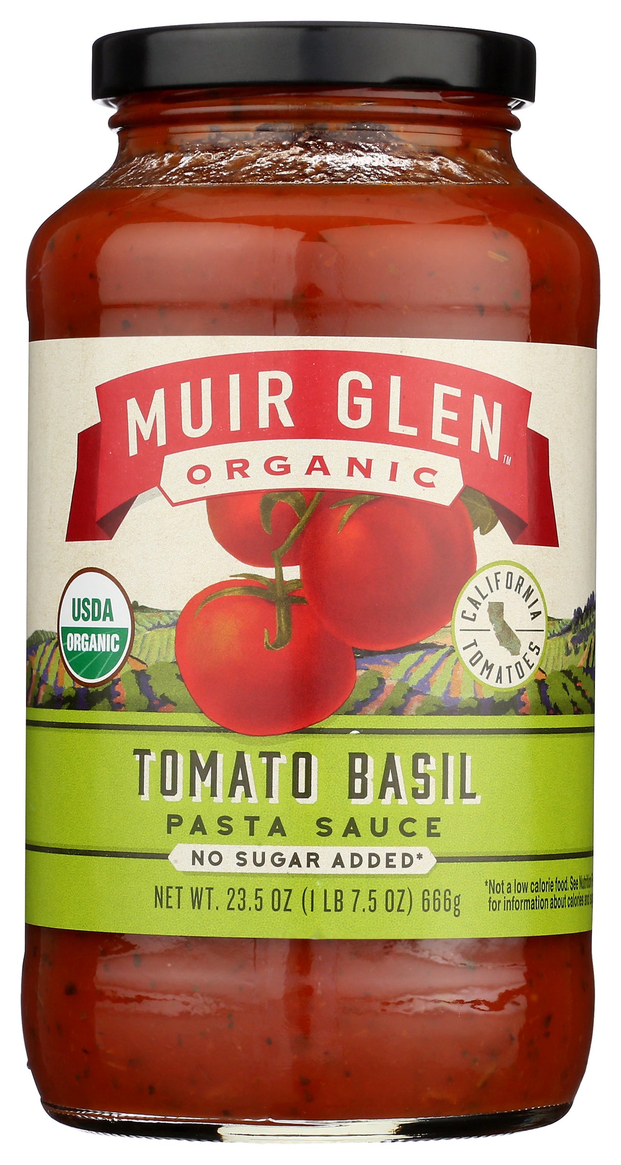 Muir Glen Tomato Basil Pasta Sauce, 23.5oz (pack of 12)