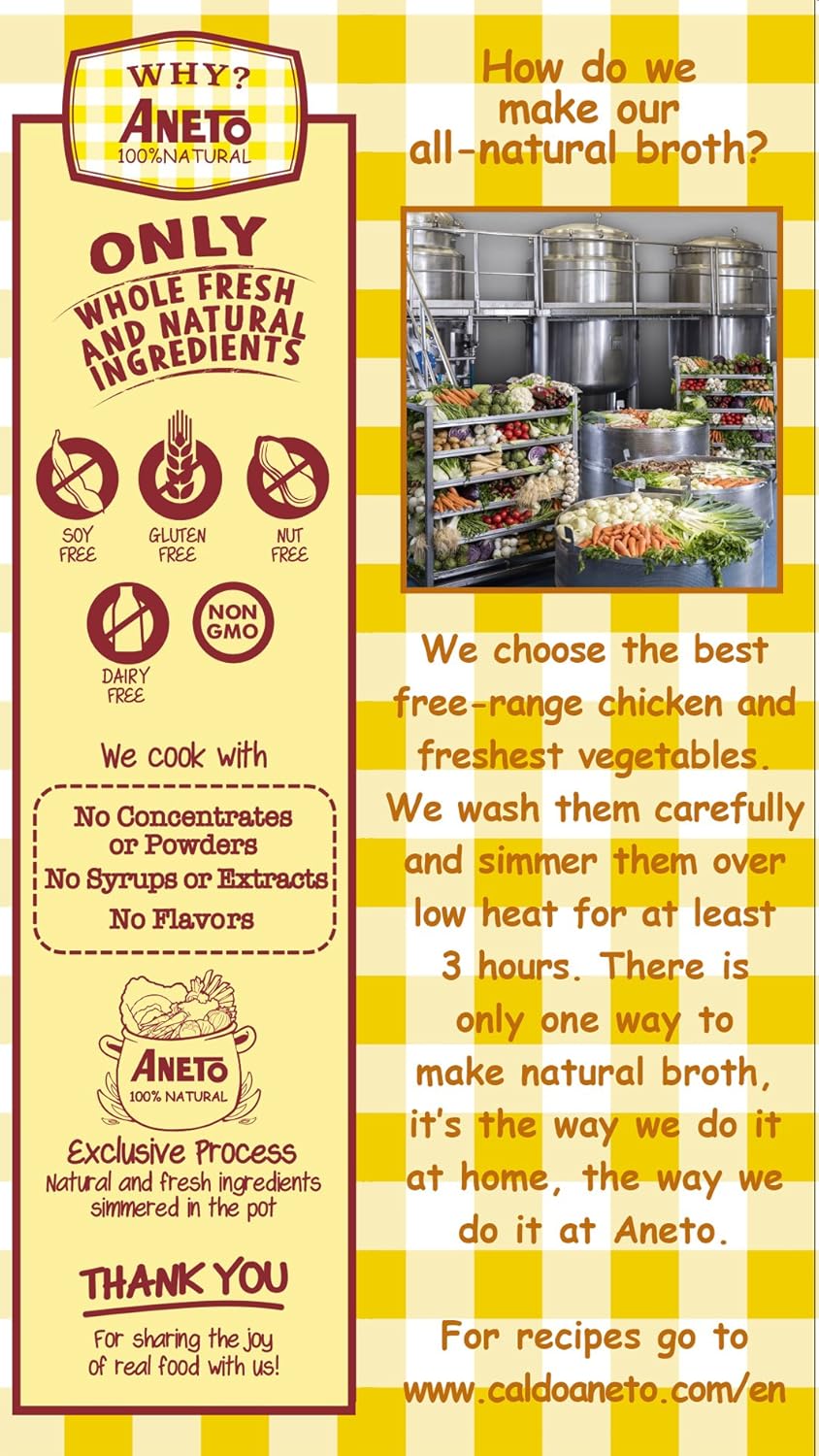 Aneto, Chicken Broth, 1 LT, 6 Pack