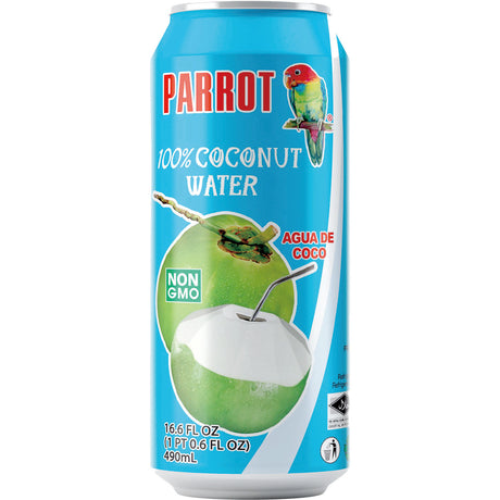Parrot Coconut Water No Pulp, 16.6 oz, 12 Pack