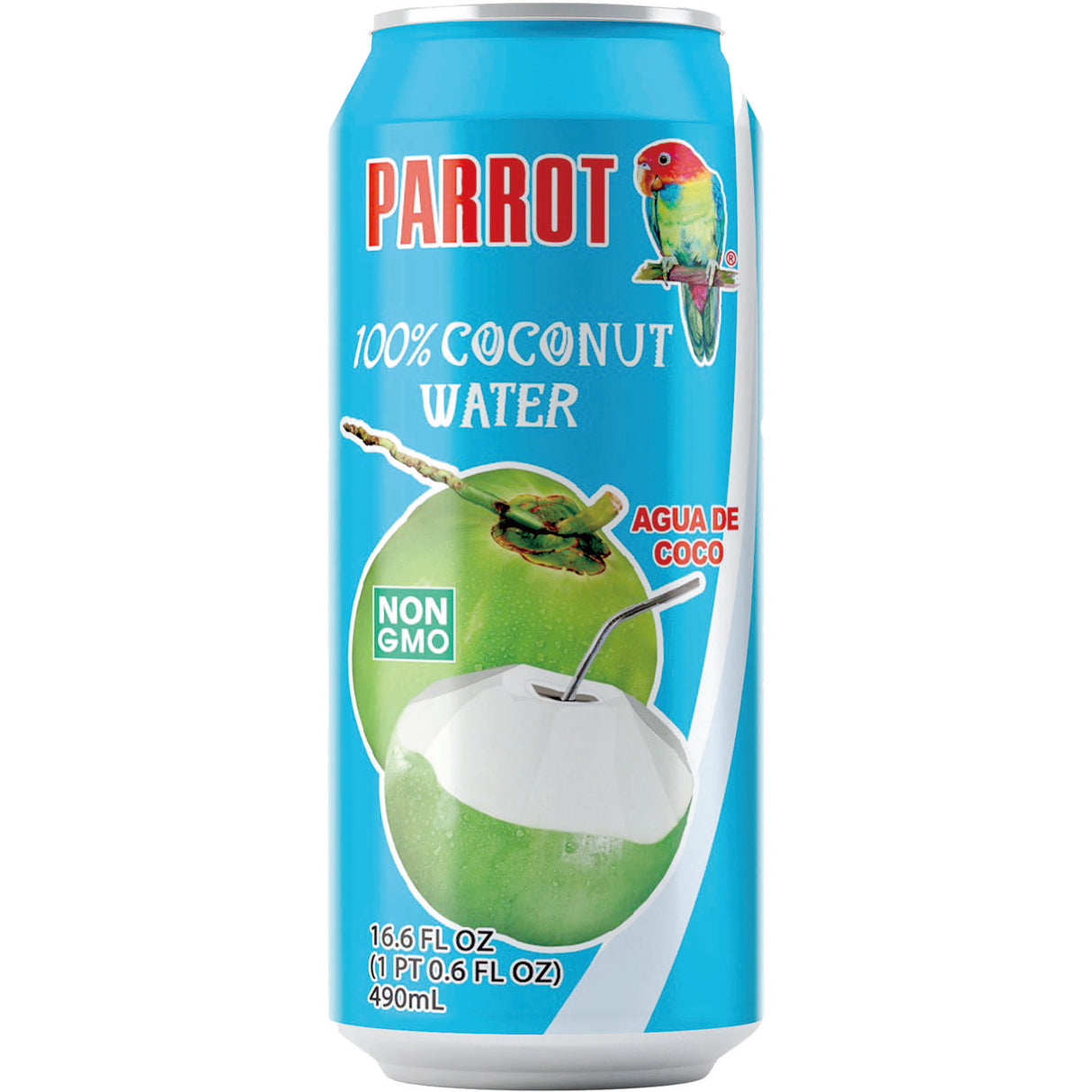 Parrot Coconut Water No Pulp, 16.6 oz, 12 Pack