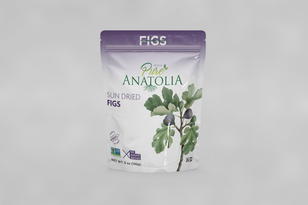 Pure Anatolia, Sun Dried Figs 5 oz, 6 Pack