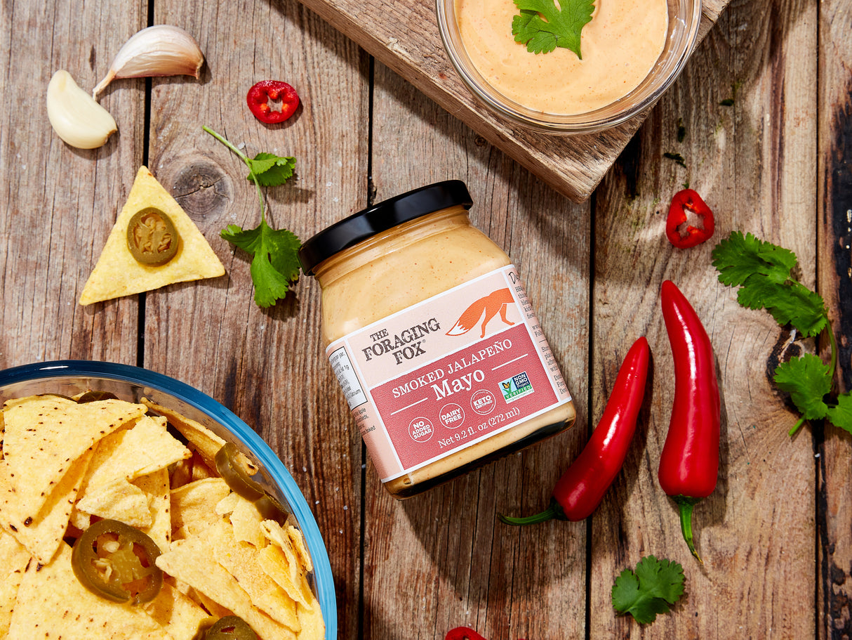 The Foraging Fox Smoked Jalapeno Mayo 9.2 Oz, Pack of 6