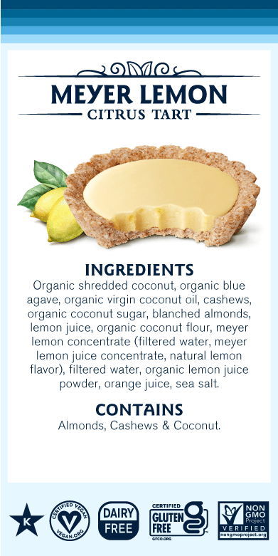Hail Merry, Meyer Lemon Tart, 3 oz, Pack of 8