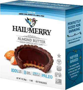Hail Merry, Chocolate Almond Butter Tart, 3 oz, Pack of 8