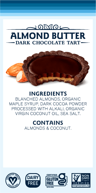 Hail Merry, Chocolate Almond Butter Tart, 3 oz, Pack of 8