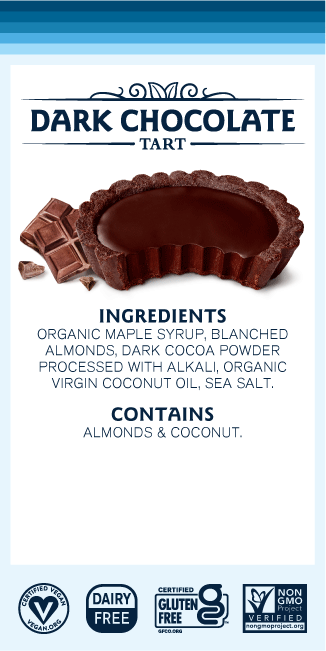 Hail Merry, Dark Chocolate Tart, 3 oz, Pack of 8