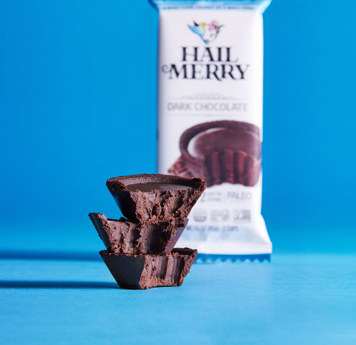 Hail Merry, Dark Chocolate Cups (2 count), 1.5 oz, Pack of 12