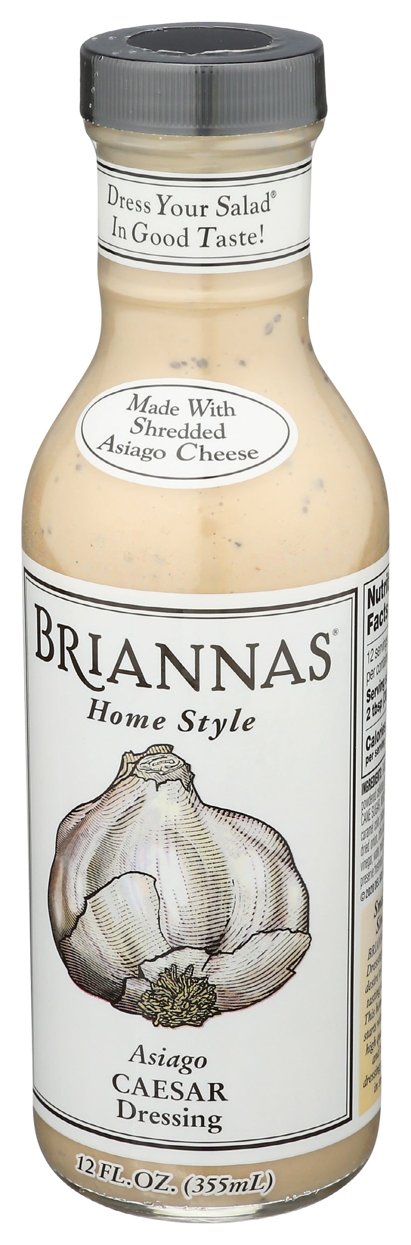 Briannas Caesar Dressing, 12 oz (Pack of 6)