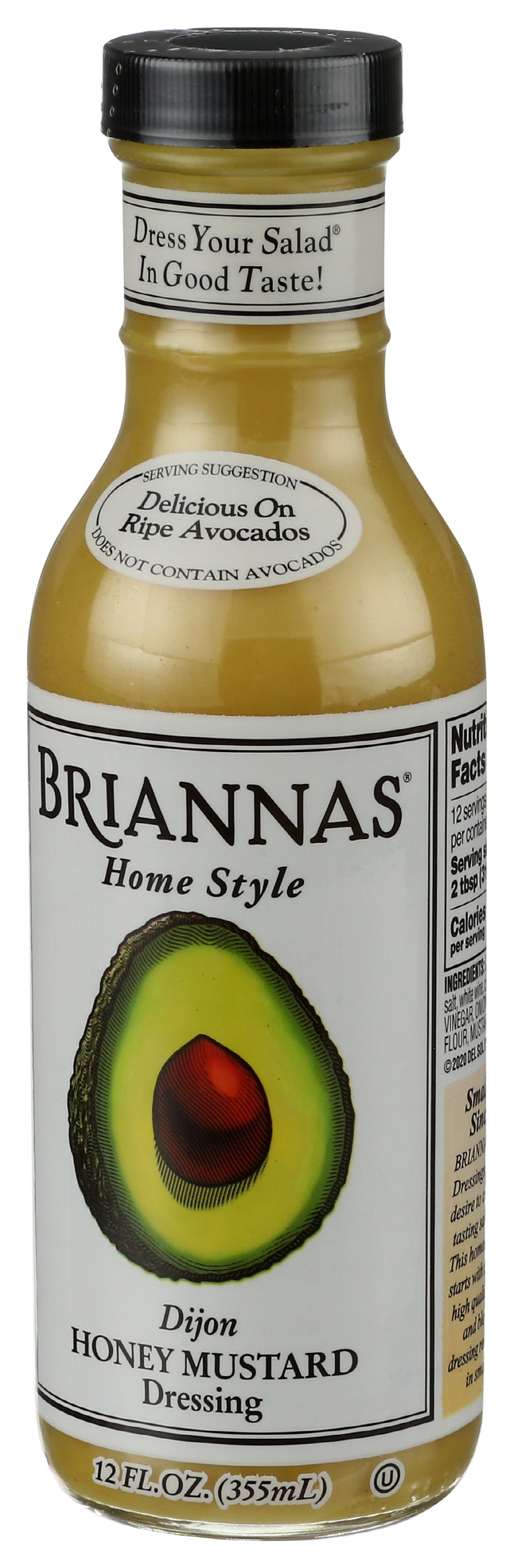 Brianna's Honey Mustard Dijon Dressing, 12oz (Pack of 6)