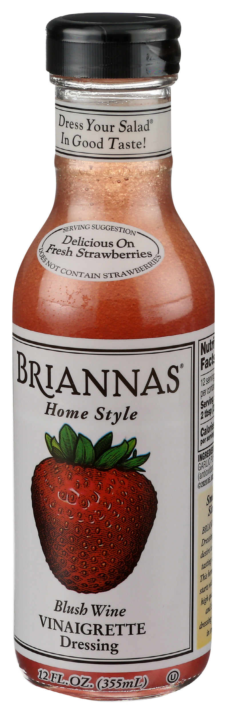Brianna's Blush Wine Vinaigrette, 12oz (Pack of 6)
