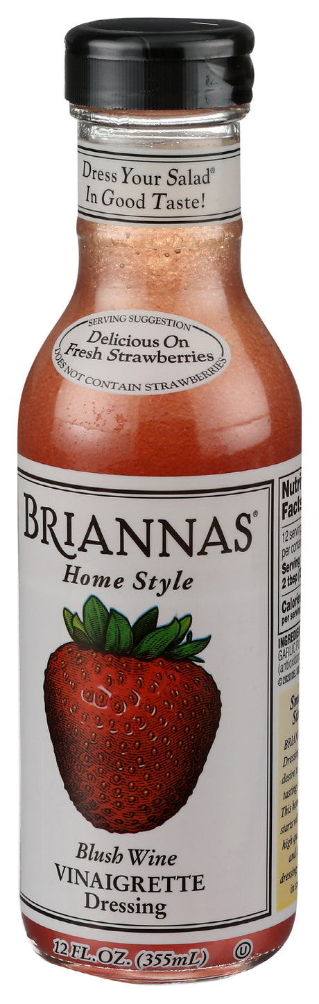 Brianna's Blush Wine Vinaigrette, 12oz (Pack of 6)