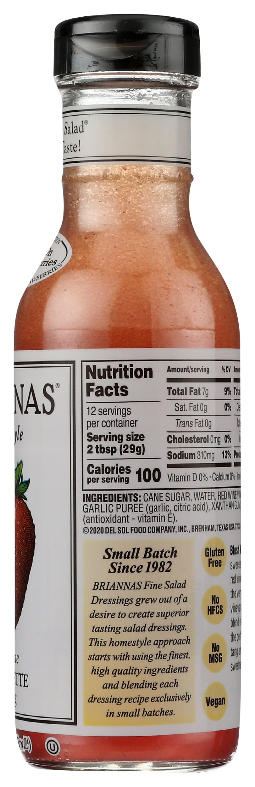 Brianna's Blush Wine Vinaigrette, 12oz (Pack of 6)