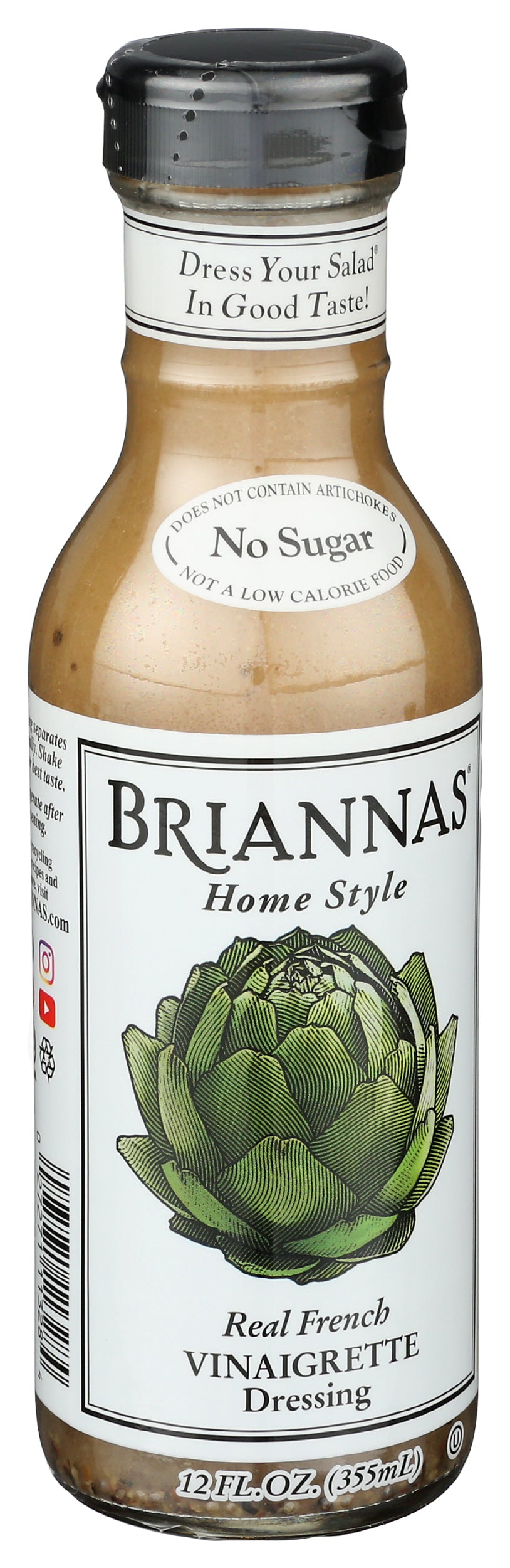Brianna's Homestyle Real French Vinaigrette Dressing, 12oz (Pack of 6)