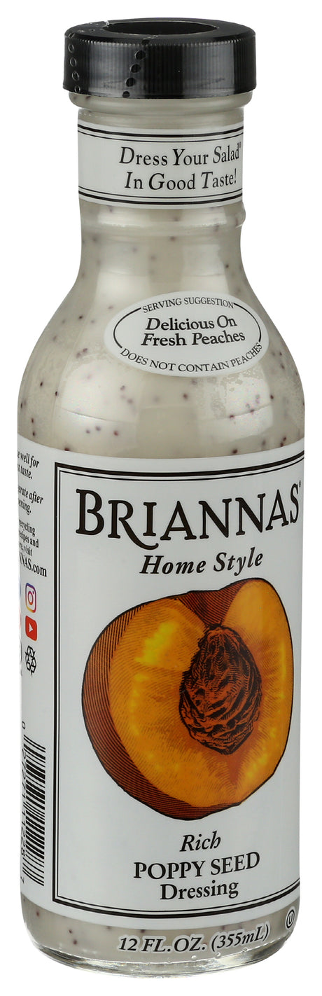 Brianna's Poppy Seed Dressing, 12oz (Pack of 6)