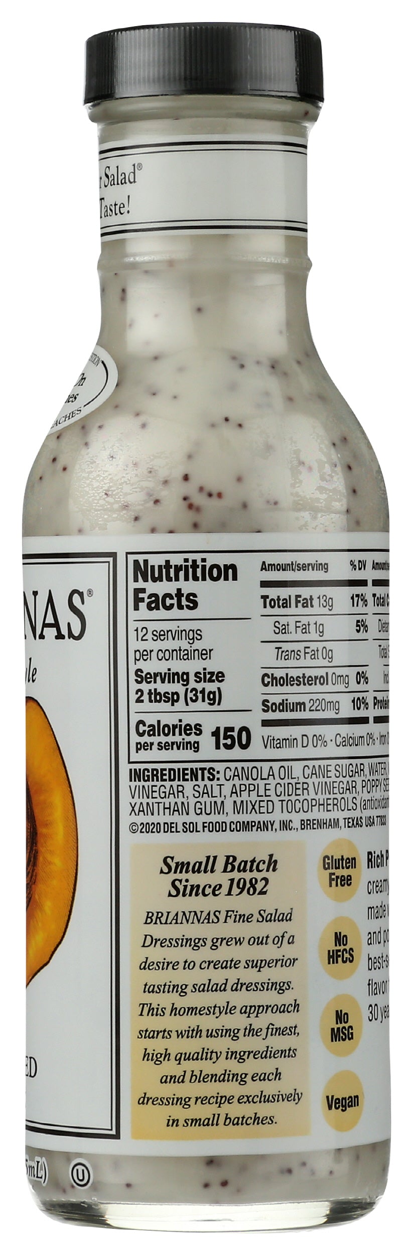 Brianna's Poppy Seed Dressing, 12oz (Pack of 6)