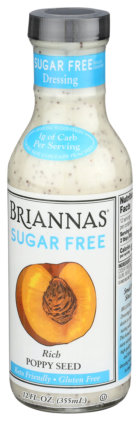 Brianna's Rich Poppy Seed Dressing,12oz (Pack Of 6)