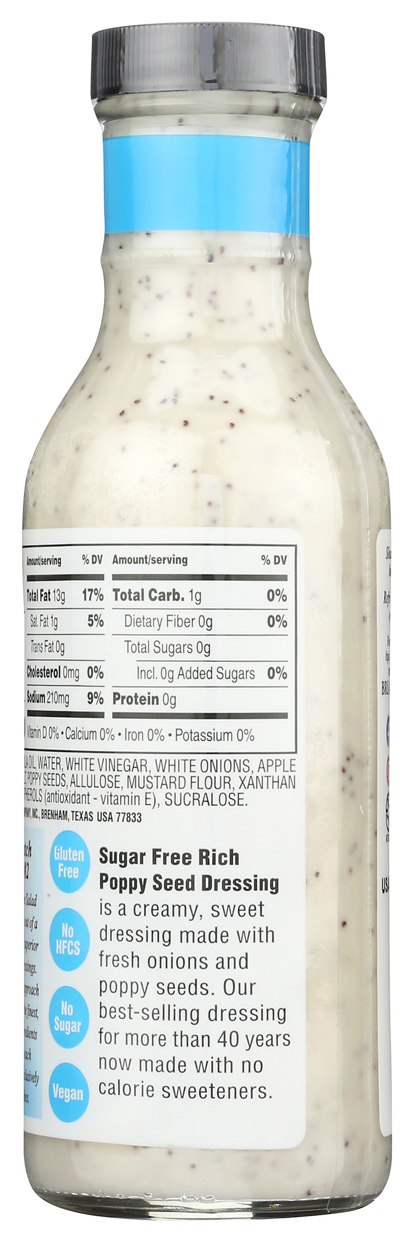 Brianna's Rich Poppy Seed Dressing,12oz (Pack Of 6)