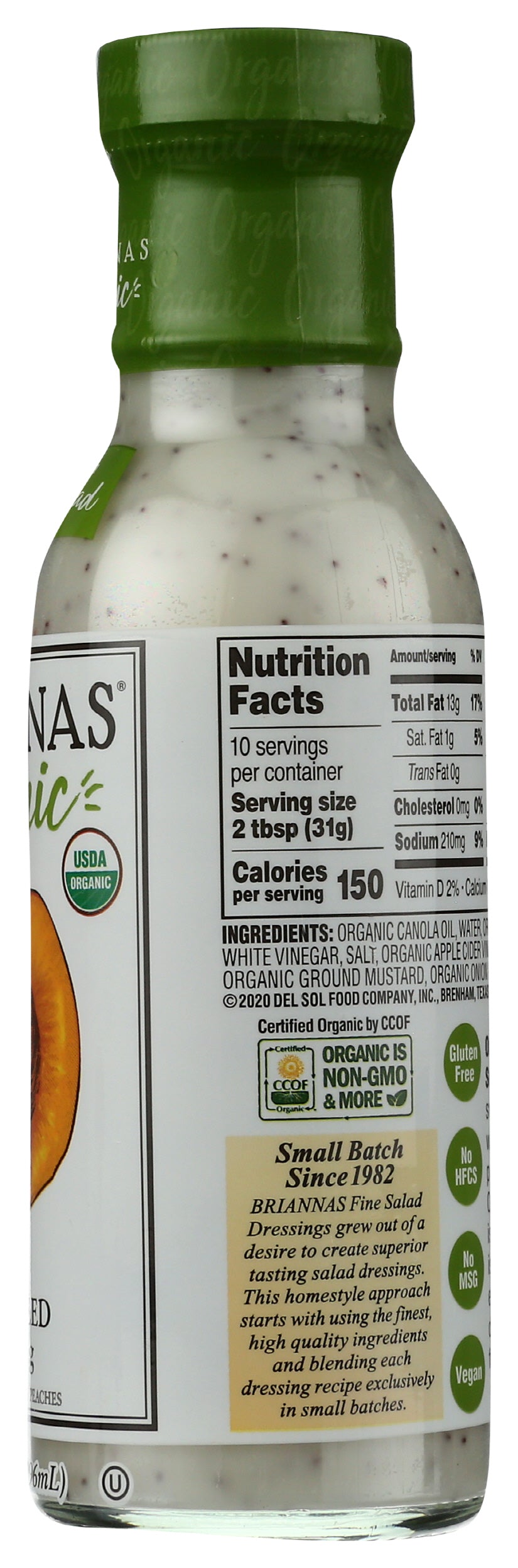 Briannas Poppy Seed Dressing, 10oc (pack of 6)