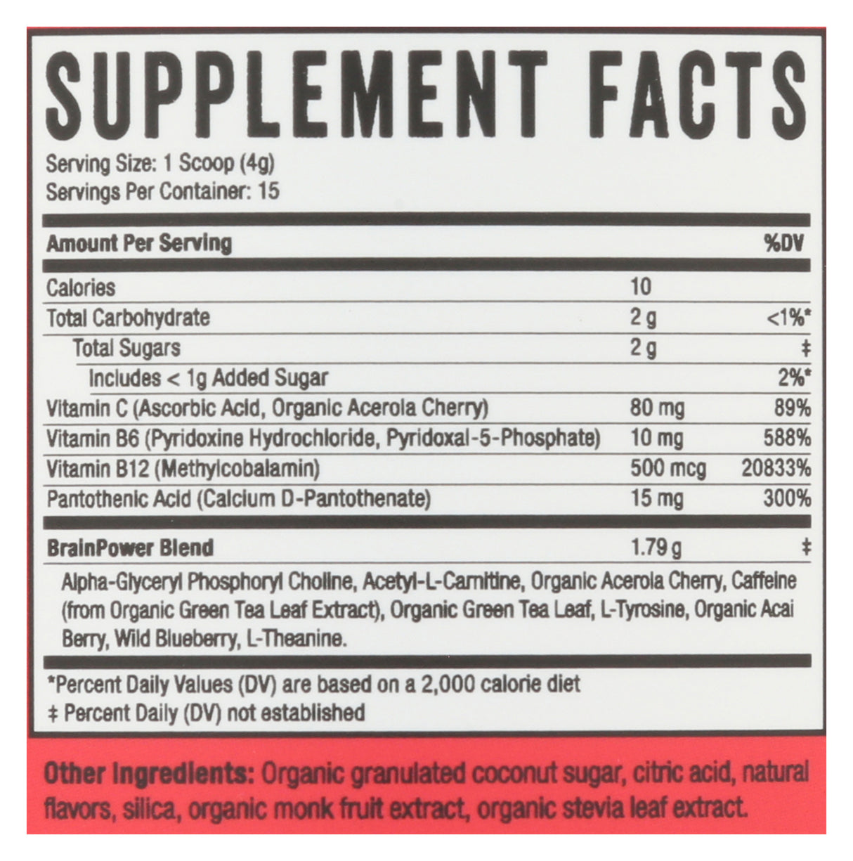 BrainJuice Pomegranate Daily BrainPower Mix | 15-servings