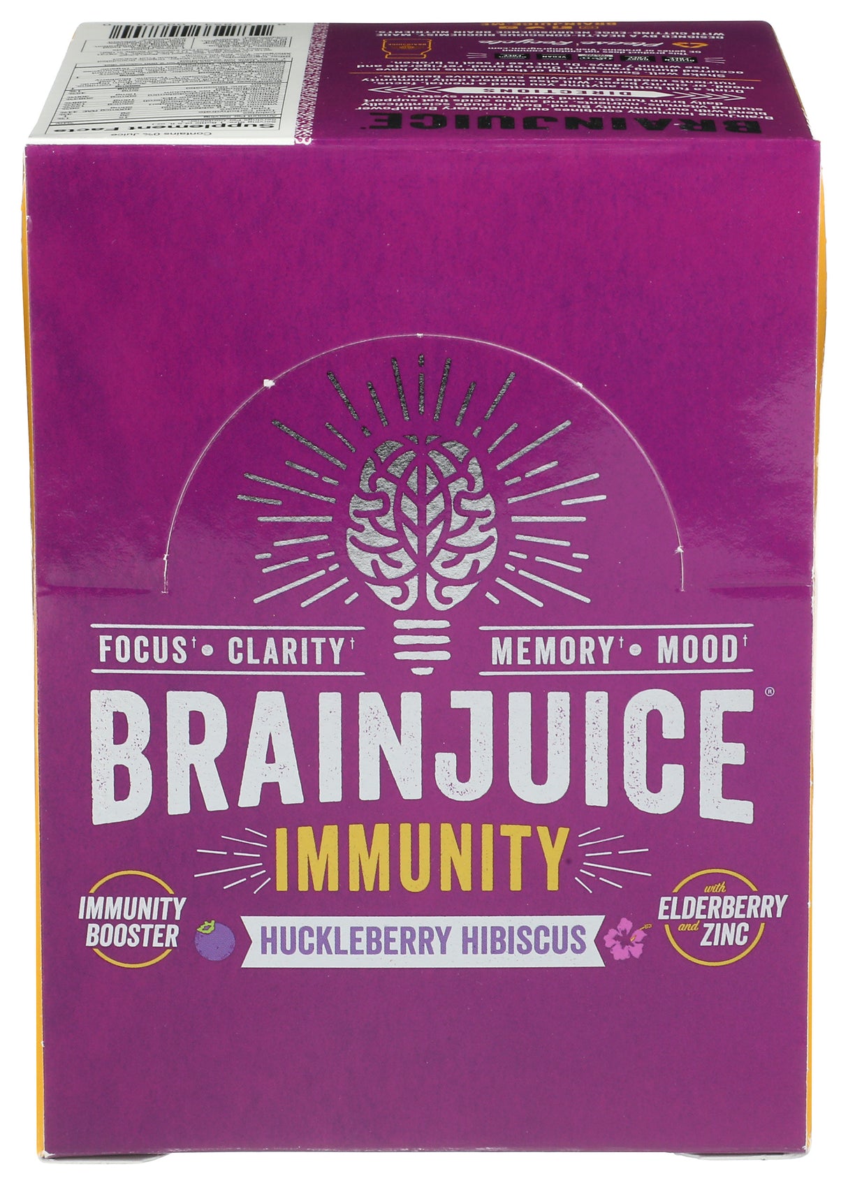 BrainJuice Immunity Huckleberry Hibiscus 2.5 oz. Ready to Drink Supplement | 12-pack