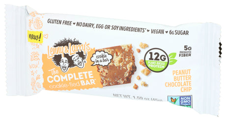Lenny & Larry's, Cookie Filler Bar, Peanut Butter Chocolat Chip, 1.59 oz, Pack of 9