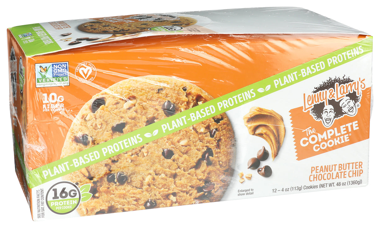 Lenny & Larry's, The Complete Cookie, Peanut Butter Chocolate Chip, 4 oz, Pack of 12