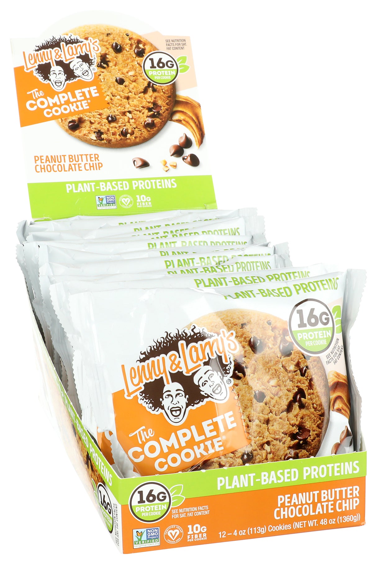 Lenny & Larry's, The Complete Cookie, Peanut Butter Chocolate Chip, 4 oz, Pack of 12