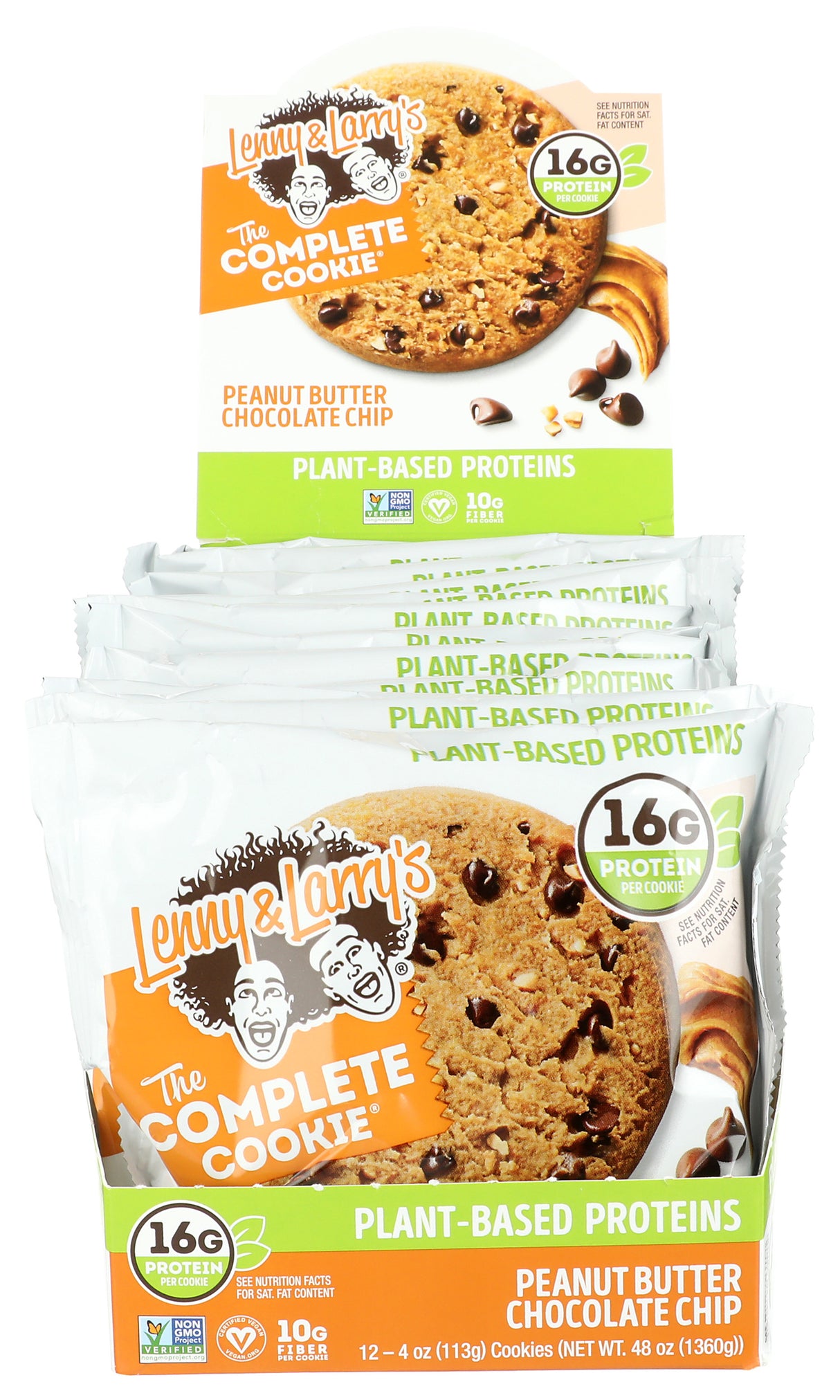 Lenny & Larry's, The Complete Cookie, Peanut Butter Chocolate Chip, 4 oz, Pack of 12