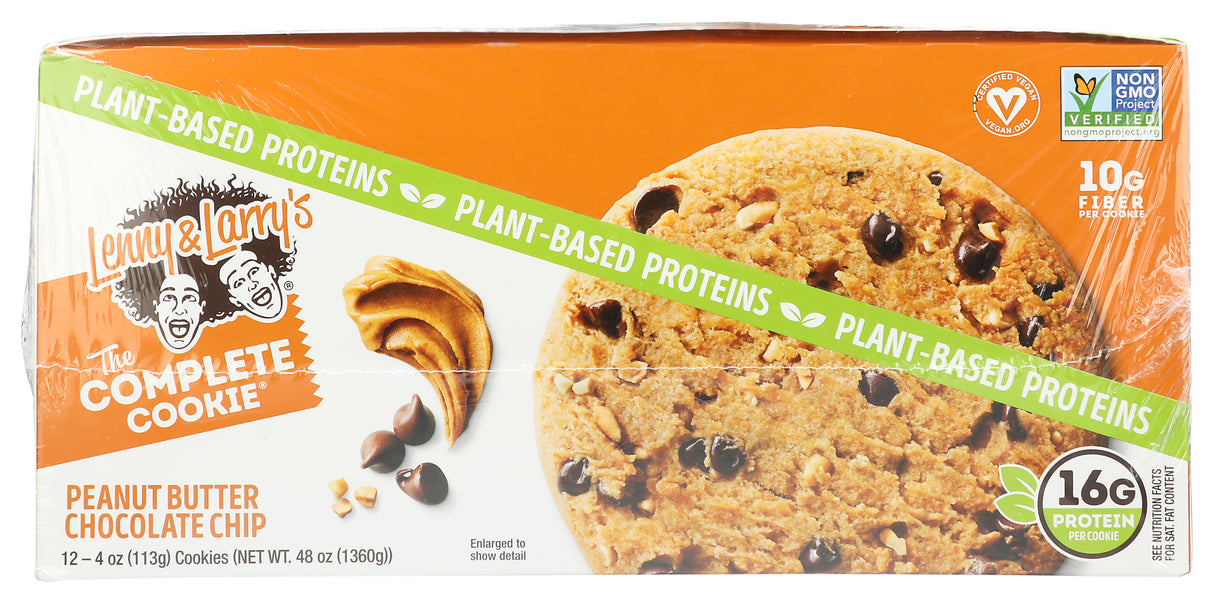 Lenny & Larry's, The Complete Cookie, Peanut Butter Chocolate Chip, 4 oz, Pack of 12