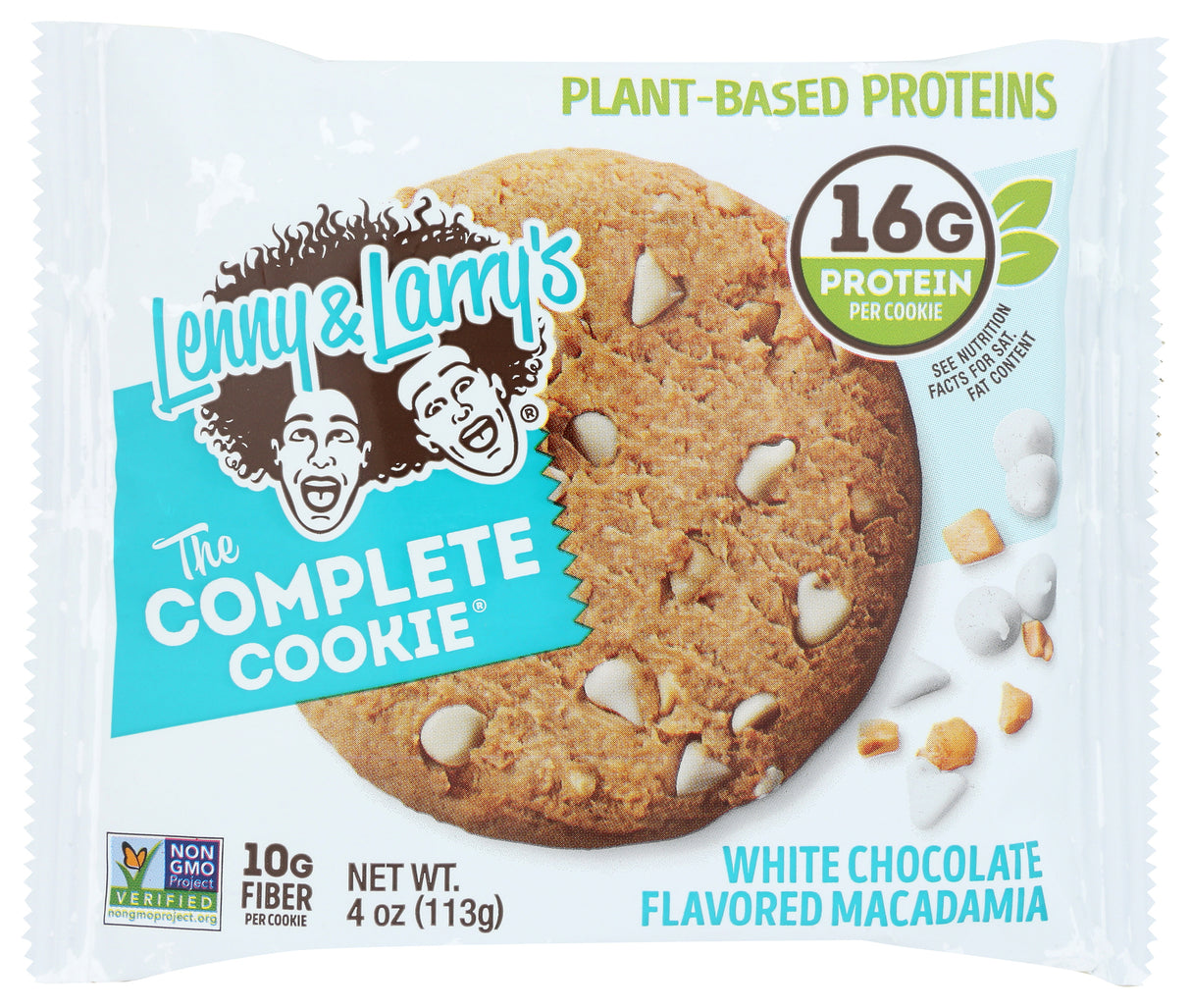 Lenny & Larry's, The Complete Cookie, White Chocolate Flavored Macadamia, 4 oz, Pack of 12
