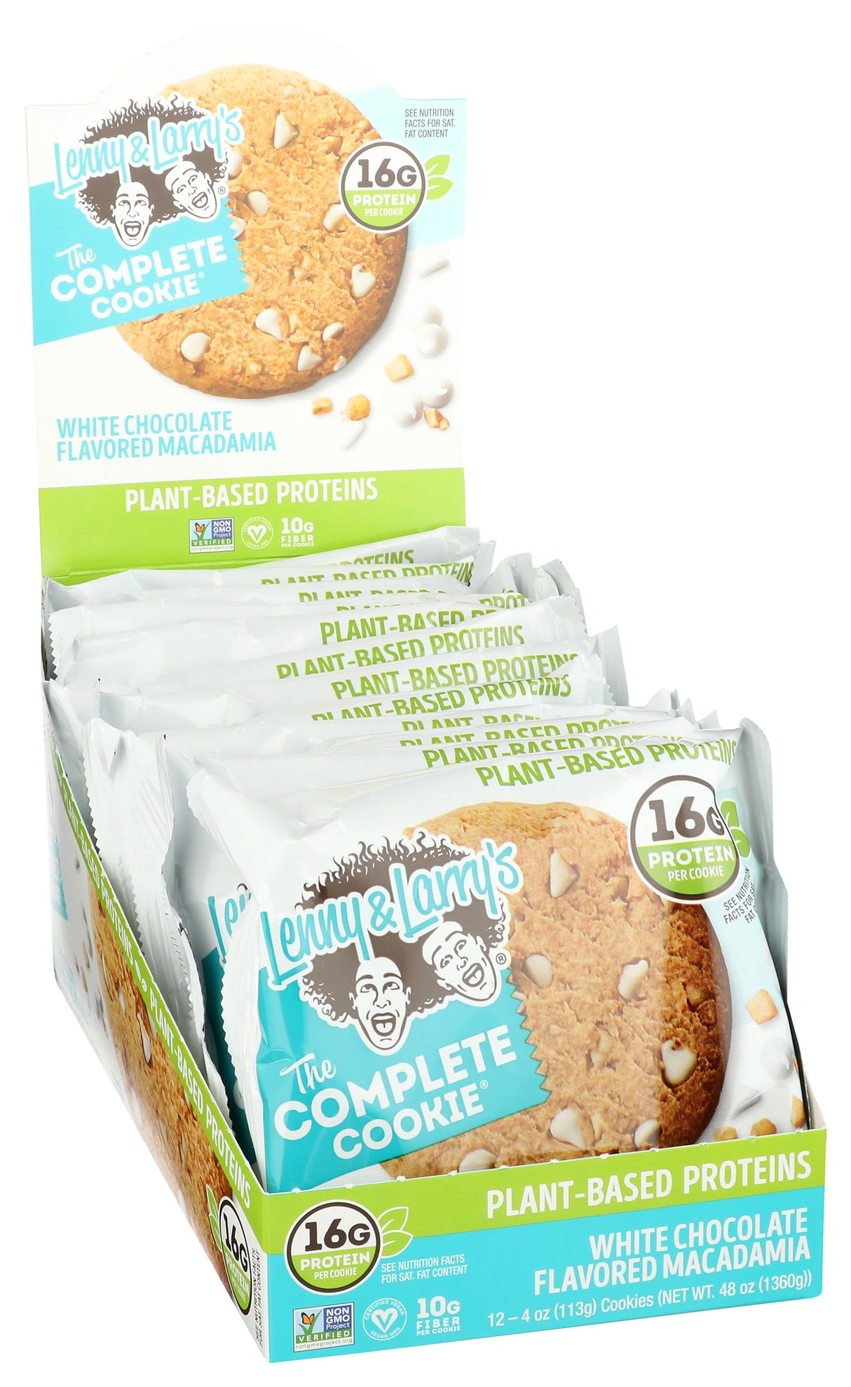 Lenny & Larry's, The Complete Cookie, White Chocolate Flavored Macadamia, 4 oz, Pack of 12