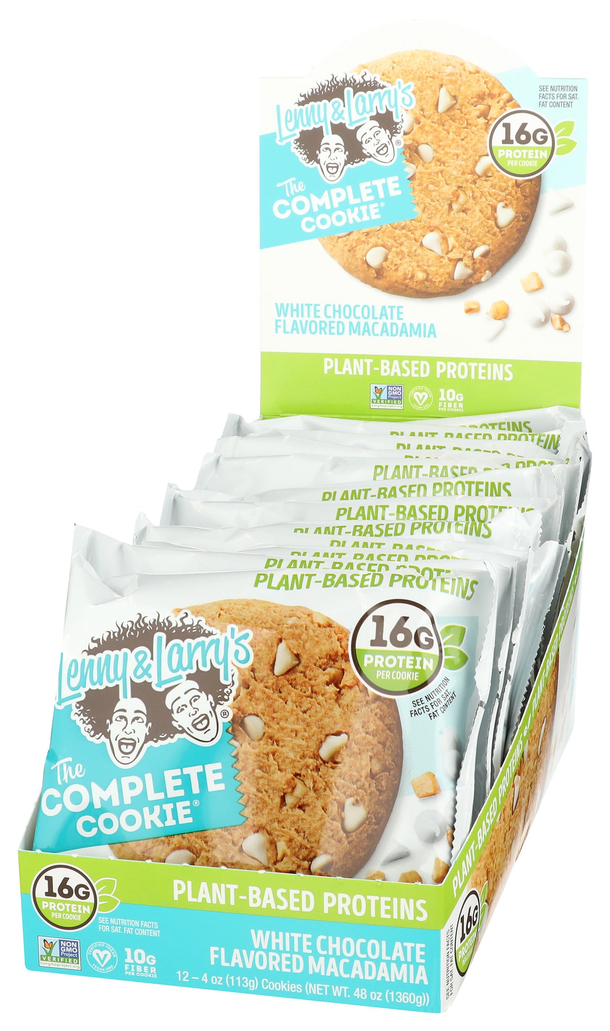 Lenny & Larry's, The Complete Cookie, White Chocolate Flavored Macadamia, 4 oz, Pack of 12