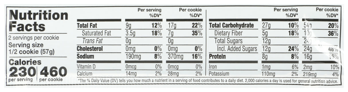 Lenny & Larry's, The Complete Cookie, White Chocolate Flavored Macadamia, 4 oz, Pack of 12