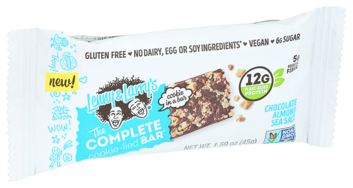 Lenny & Larry's, Cookie Filler Bar, Chocolate Almond Sea Salt, 1.59 oz, Pack of 9