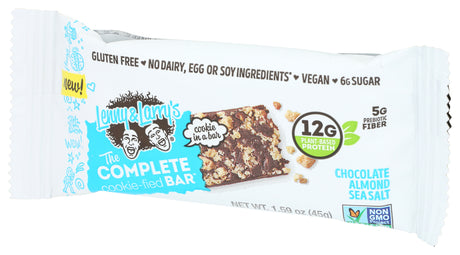 Lenny & Larry's, Cookie Filler Bar, Chocolate Almond Sea Salt, 1.59 oz, Pack of 9