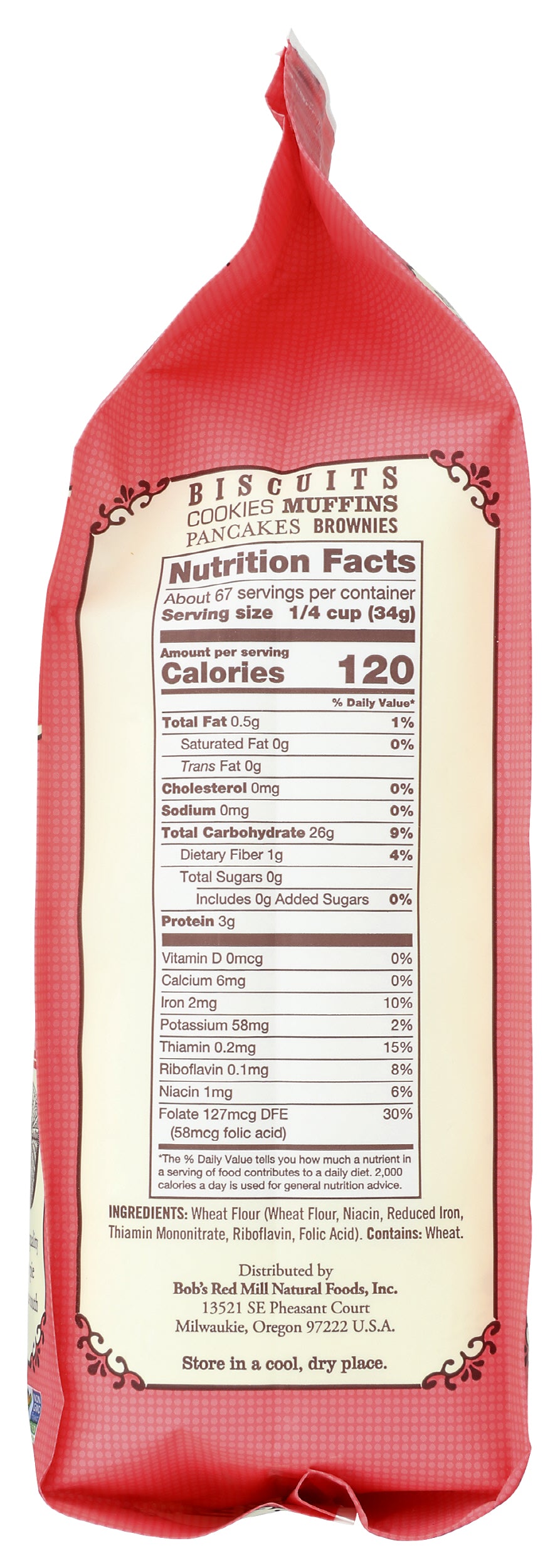 Bob's Red Mill Unbleached White Fine Pastry Flour, 5 Pound (Pack of 4)