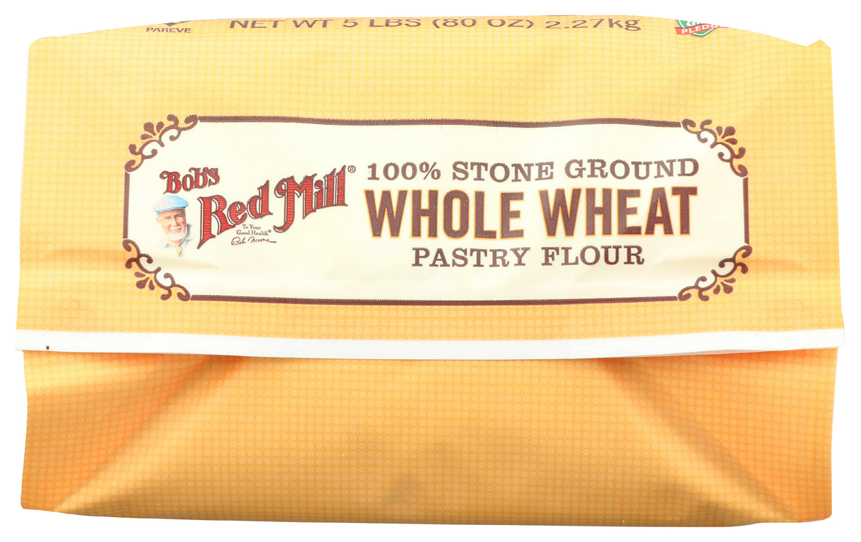 Bob's Red Mill Whole Wheat Pastry Flour, 5 Pound (Pack of 4)