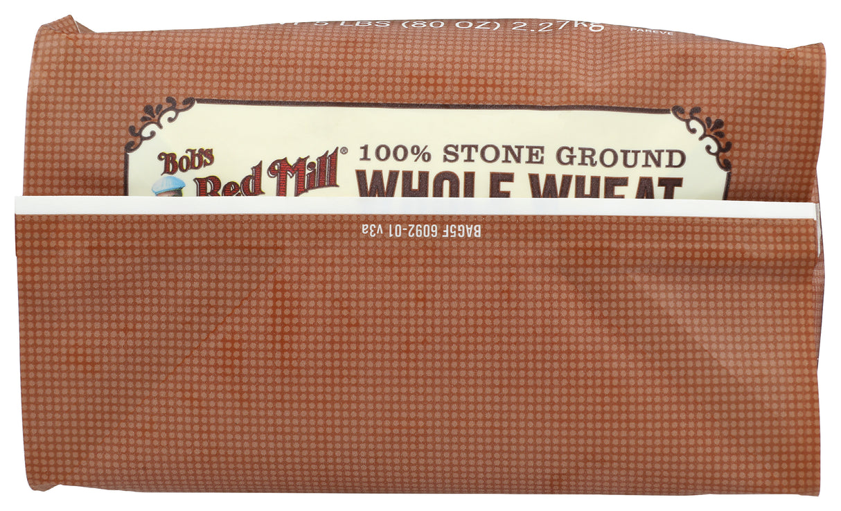 Bob's Red Mill Flour Whole Wheat Organic, 5-pounds (Pack of4) 320 Ounce