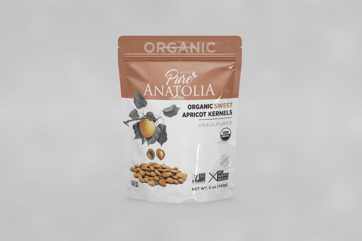 Pure Anatolia, Organic Sweet Apricot Kernels, 5 oz, 6 Pack