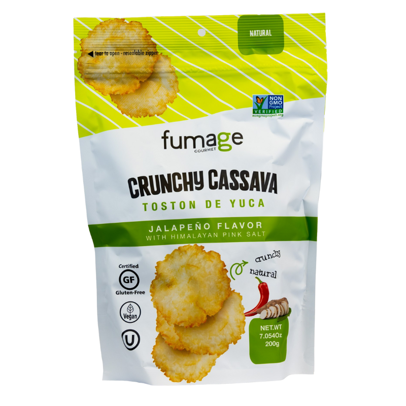 Fumage Gourmet Cassava Tostons Jalapeno, 200 GM, Pack of 12
