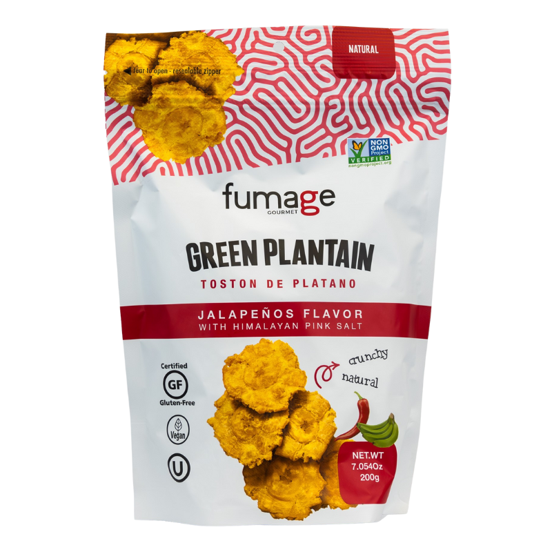 Fumage Gourmet Plantain Tostons Jalapeno, 200 GM, Pack of 12