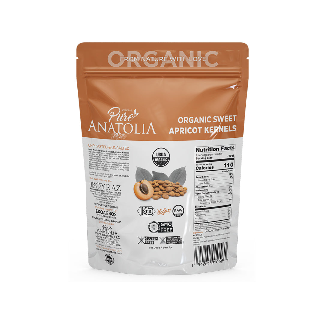Pure Anatolia, Organic Sweet Apricot Kernels, 5 oz, 6 Pack