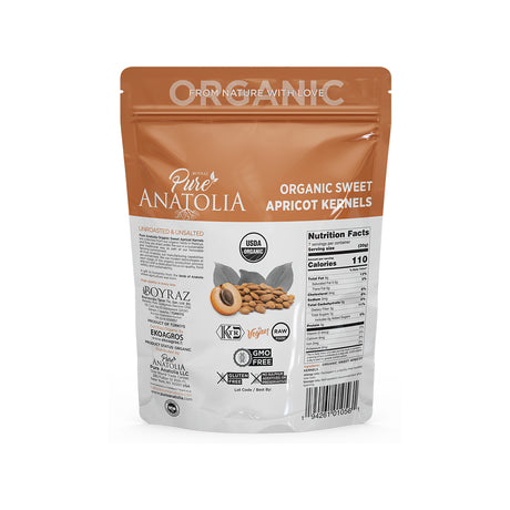 Pure Anatolia, Organic Sweet Apricot Kernels, 5 oz, 6 Pack