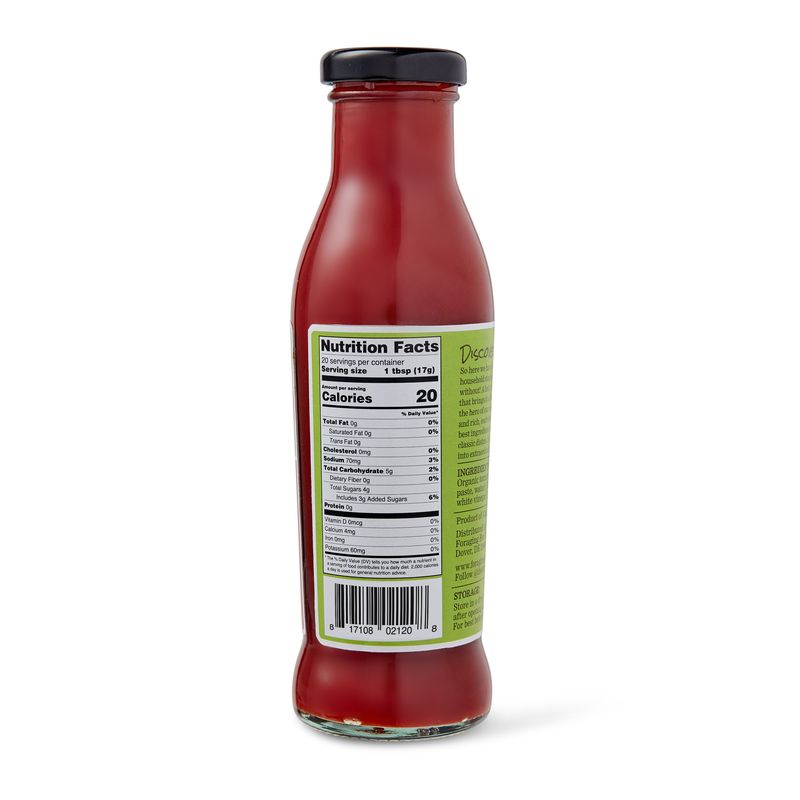 The Foraging Fox Classic Tomato Ketchup 9.6 Oz, Pack of 6