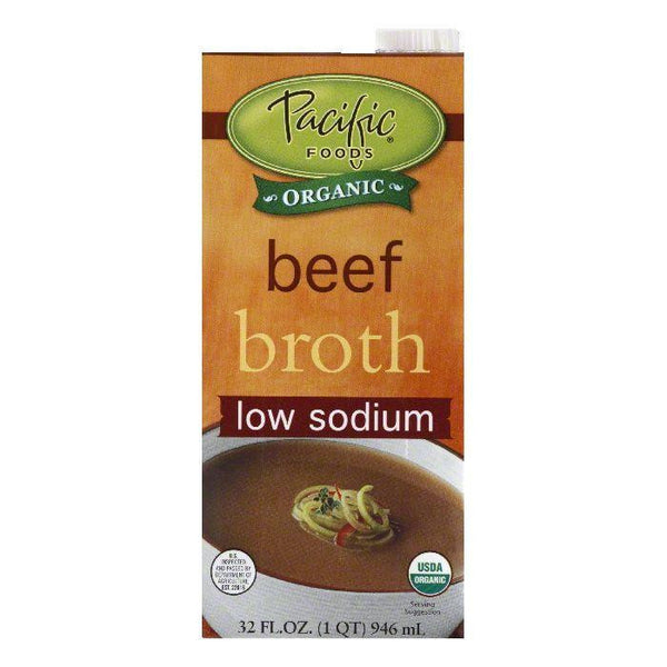 PACIFIC NATURAL FOODS Organic Low Sodium Beef Broth, 32 fl oz