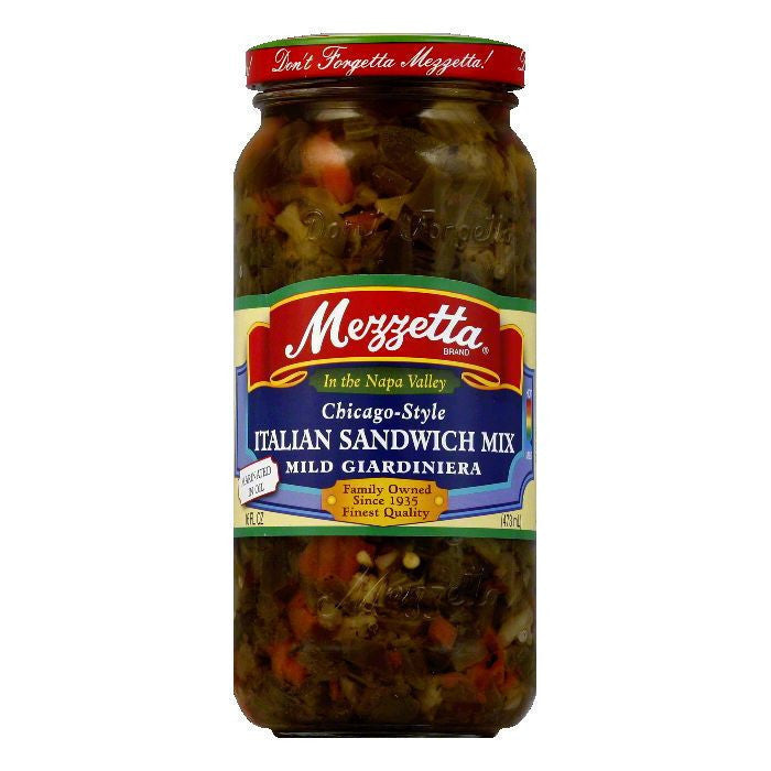 Mezzetta Italian Sandwich Mix Mild, 16 OZ (Pack of 6)